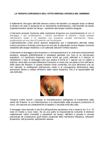 Terapia chirurgica dell`otite sierosa cronica nel bambino