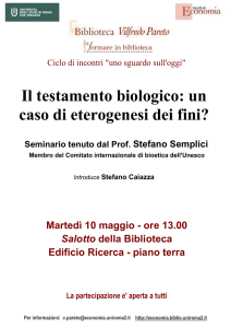 Il testamento biologico