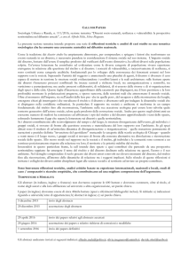 Sociologia Urbana e Rurale, n. 111/2016, sezione tematica “Disastri