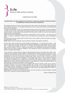 COMUNICATO STAMPA - Donne in Rete contro la violenza