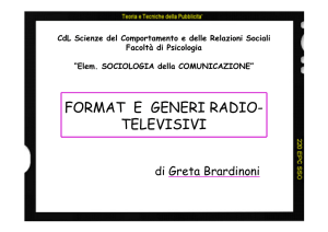 format e generi radio- televisivi