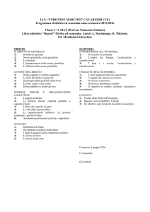 DIRITTO ed ECONOMIA - Panizzolo Stefania - 2015