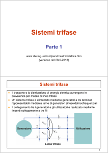 Sistemi trifase - Dipartimento di Ingegneria dell`Energia elettrica e