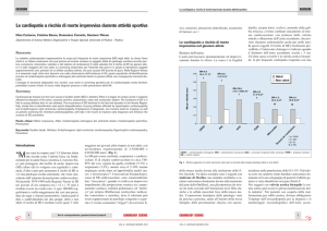 Le cardiopatie a rischio di morte improvvisa durante attività