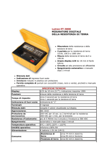 Lutron ET-3000 MISURATORE DIGITALE DELLA RESISTENZA DI