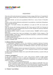 ITALO SVEVO Oltre che uno dei nostri più autorevoli