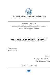 memristor in ossido di zinco