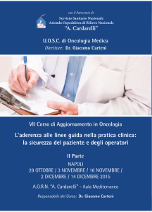 L`aderenza alle linee guida nella pratica clinica: la