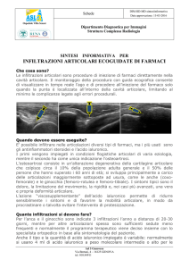 infiltrazioni articolari ecoguidate di farmaci