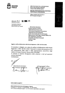 notifica della DGR 2835 del 30/12/2014