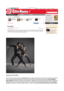 Alessandra Ferri in Evolution Ritorna a Roma, dopo una lunga