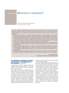 bronchite o polmonite
