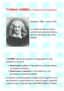 THOMAS HOBBES - Istituto Superiore Statale “PITAGORA”