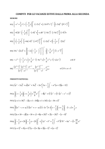 Matematica - liceo wiligelmo