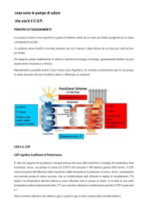 cosa sono le pompe di calore che cos`è il C.O.P.