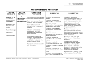 PROGRAMMAZIONE ATMOSFERA