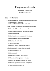 Programma di storia