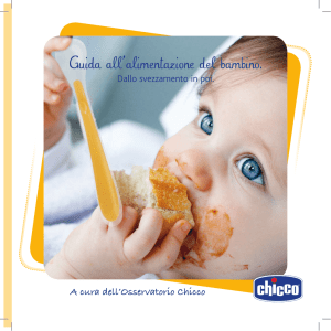 Guida all`alimentazione del bambino.