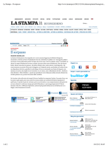 La Stampa - Il sorpasso