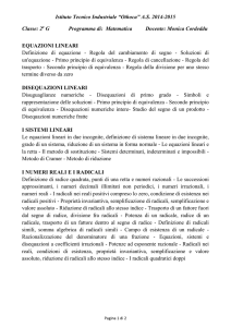 Matematica - ITIS Othoca