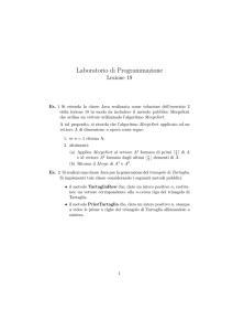 Laboratorio di Programmazione