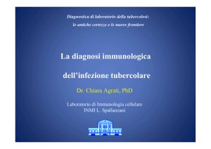 La diagnosi immunologica dell`infezione tubercolare