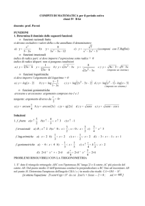 COMPITI PER IL PERIODO ESTIVO – classe III A lst