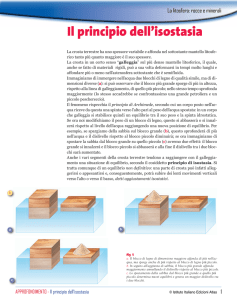 Il principio dell`isostasia