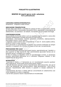 FOGLIETTO ILLUSTRATIVO BENFER 50 mg/ml gocce orali, soluzione