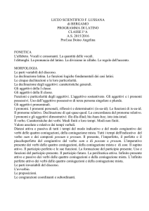 LICEO SCIENTIFICO F. LUSSANA di BERGAMO PROGRAMMA DI