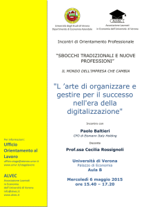 "L `arte di organizzare e gestire per il successo nell`era della
