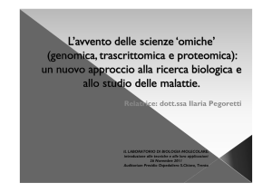 Relatrice: dott.ssa Ilaria Pegoretti