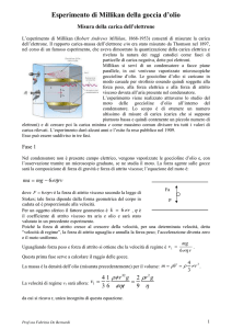 Esperimento di Millikan