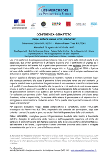 Come evitare nuove crisi sanitarie?