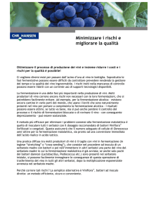 riduce i rischi connessi alla qualità.