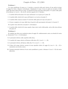 testo con soluzioni - Dipartimento di Fisica "E. Fermi"