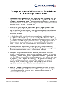 Decalogo per superare brillantemente la Seconda Prova di Latino