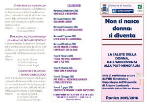 pieghevole 2015 - Unità Operativa di Ostetricia e Ginecologia