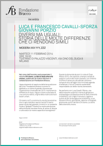 LUCA E FRANCESCO CAVALLI-SFORZA GIOVANNI PORZIO