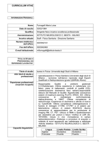 consulta CV - Istituto Neurologico Carlo Besta