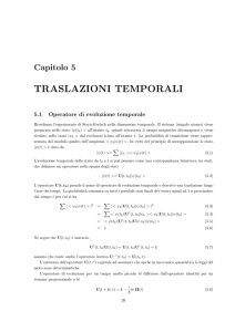 TRASLAZIONI TEMPORALI - Dipartimento di Fisica e Astronomia and