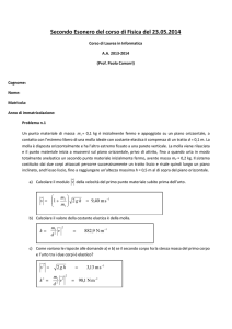 Secondo esonero (testo e soluzione sintetica)