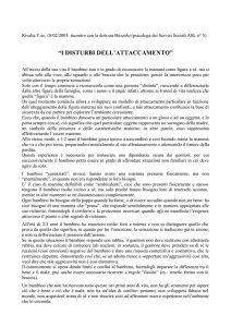 I disturbi dell`attaccamento