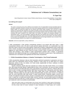 “Istitutiones Iuris” of Albanian Consuetudinary Law