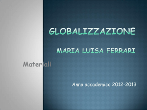 Storia del Commercio internazionale la globalizzazione