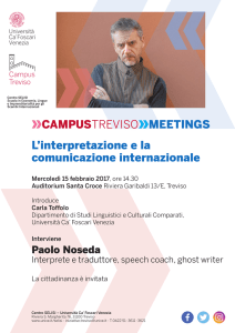 L`interpretazione e la comunicazione internazionale