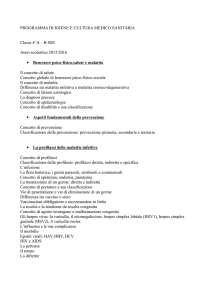 programma di igiene e cultura medico sanitaria