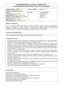 Infermieristica clinica chirurgica
