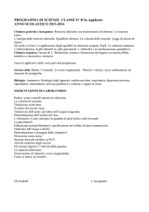 PROGRAMMA CHIMICA 4B