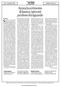 Senza la cerimonia di laurea, i giovani perdono il traguardo